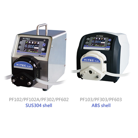 ปั๊ม Peristaltic ในห้องปฏิบัติการ - PF102／PF102A／PF302／PF602 (SUS304 shell)　PF103／PF303／PLF603 (ABS shell)